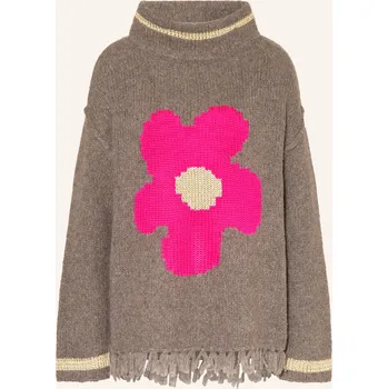 Dámský svetr Grace Dámský Oversized Svetr S Třpytivou Přízí, černošedá /...