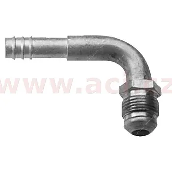 fitinka hliníková namačkávací konus samec 90° pro hadice G12 (16 mm) závit UNS 1"1/16