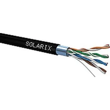 elektrický kabel Zbytek 27655192 0.58 SXKD-5E-FTP-PE Instalační kabel Solarix CAT5E FTP PE venkovní - zbytek 3,5 m