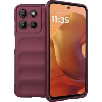 Pouzdro na mobilní telefon Ochranný kryt Techsuit Magic Shield pro Motorola Moto G15 G15 Power bordó