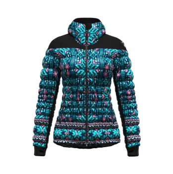 Crazy Idea Jacket Crows Woman snowflake S; Modrá bunda + DÁREK DLE VÝBĚRU!