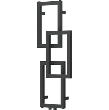 Radiátor Dekorativní koupelnový radiátor Mexen Grid 870 x 360 mm, 209 W, antracit - W215-0870-360-00-66