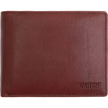 Peněženka Pánská kožená peněženka Lagen V-76 hnědá