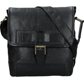 Pánská kožená taška přes rameno Lagen BENET černá