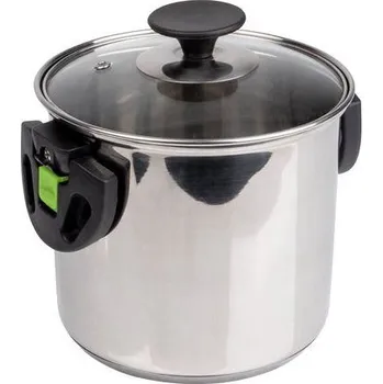 Příslušenství ke karavanu Sada nerezových hrnců se sklopnými rokojeťmi Camp4