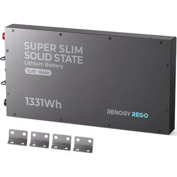Příslušenství ke karavanu Super tenká smart baterie Renogy Rego Solid State 104 Ah