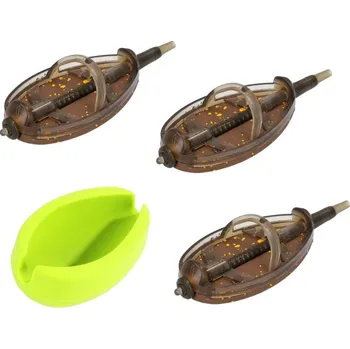 Rybářský háček 3ks - Sada Krmítek Mikado Quick Method Feeder Douglas Vel. L Hmotnost 3x50gr