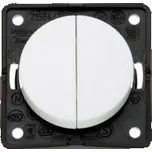 Dvojitý kolébkový vypínač Berker Integro barva bílá