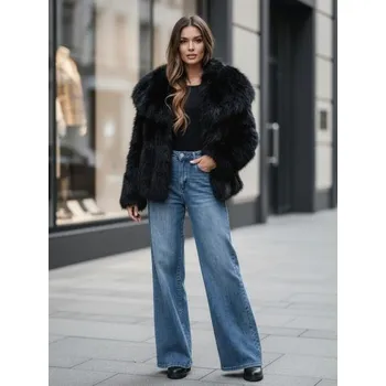 Dámská krátká kožešina ZARAFIA černá