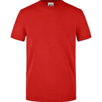 James & Nicholson Pánské pracovní tričko - 4XL red (02083800414)