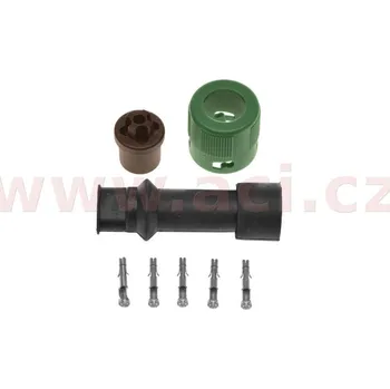 zástrčka 5 pin bajonet 2 vývody zelený JOKON (Německo) ORIGINÁL