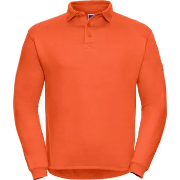 Pánská mikina Russell Pracovní mikina s límečkem - XXL orange