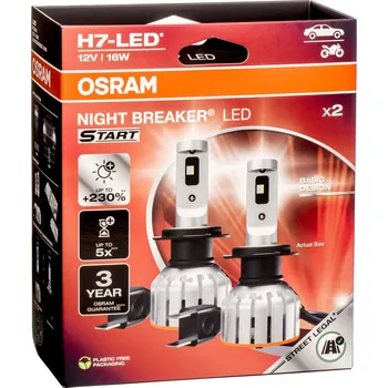 Autožárovka OSRAM žárovka LED H7 12V 16W NIGHT BREAKER LED START set 2ks