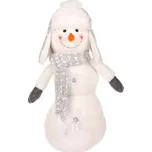 Vánoční dekorace Sněhulák s LED hvězdami, v. 40 cm, bílá 234538276