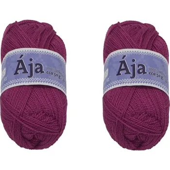 SET 2ks - Příze ÁJA Burgundy BX13176 - 50g / 217 m