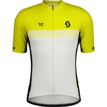 cyklistický dres SCOTT Pánský cyklistický dres RC Team léto Žlutá L Pánské