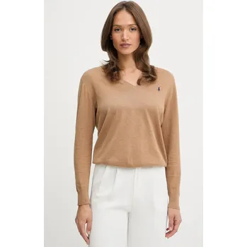 Dámský svetr Bavlněný svetr Polo Ralph Lauren dámský, zelená barva, 211972105 01A, vel. S