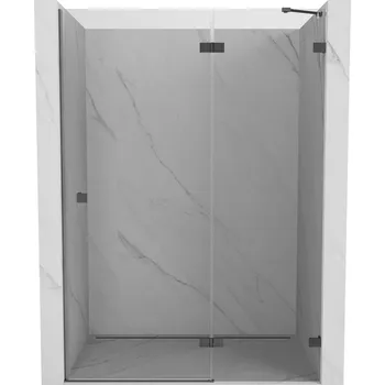 Sprchové dveře Sprchové dveře Mexen Lunar s pravými panty 130 cm, průhledné, stříbrná - 834-130-000-95-00-P