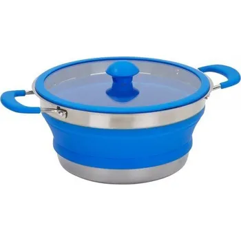 Příslušenství ke karavanu Kempingový skládací hrnec s poklicí velikost Hrnec o průměru 26 cm a objemu 4 L