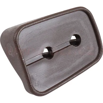 plastová podložka pro madlo dveří horní, hnědá CLASSIC L=P