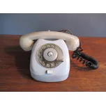 Retro pevný telefon - starý stolní vytáčení TESLA - Stropkov T65S 3FP 120 43 1968