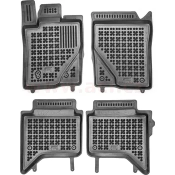 gumové koberečky černé s vyšším okrajem (Ranger: Raptor/WildTruk, Amarok: PanAmericana, sada 4 ks) 4dv.