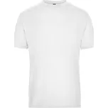 James & Nicholson Pánské pracovní tričko z bio bavlny - Solid - S white