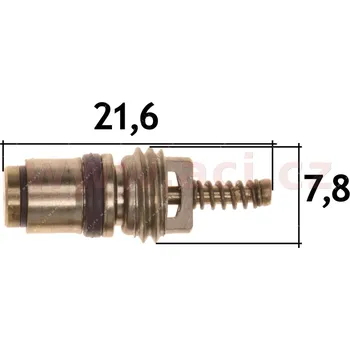 ventil klimatizace 1234yf M8, délka 22 mm, těsnění EPDM (sada 5 ks)