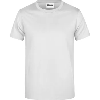 James & Nicholson Pánské tričko z těžké bavlny - 4XL white