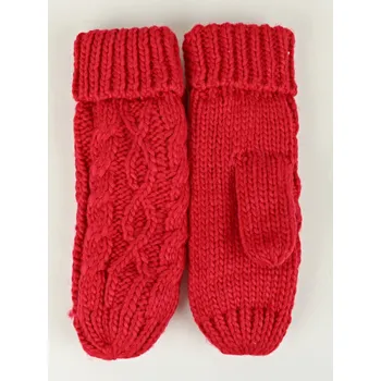 Rukavice UNI Dámské rukavice palčáky barevné Barva: červená