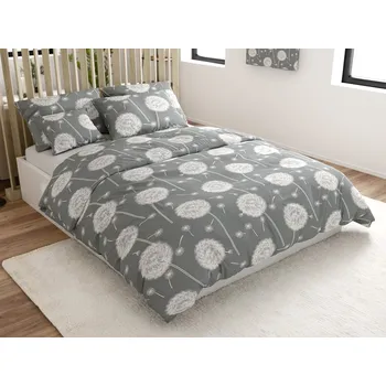 Povlečení Bavlněné povlečení DANDELION BLEND šedé Rozměr povlečení: 70 x 90 cm | 140 x 200 cm
