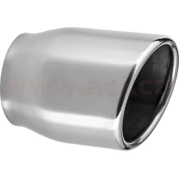 koncovka výfuku nerezová kulatá, vnitřní průměr 55,5 mm, průměr koncovky 70 mm, délka 90 mm FENNO
