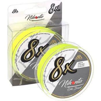 Pletená Šňůra Mikado Nihonto Octa Braid Fluo 10m 0,16mm/12,9kg