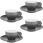 Šálky a espresso s podšálky (4 ks) Gimex Classic Line Granite
