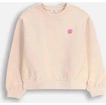 Chlapecká mikina Dětská mikina Coccodrillo béžová barva, hladká, EVERYDAY GIRL A ZC5132101VGA 80X, vel. 146