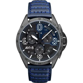 Hodinky AVI-8 AV-4077-04 P-51 Mustang Chronograph 43mm 4ATM