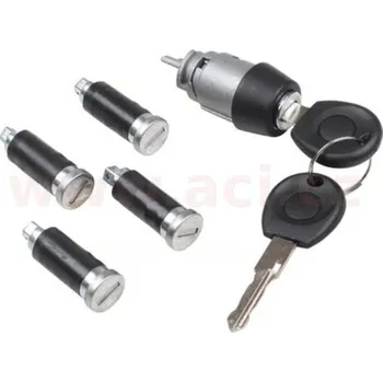 kompletní sada 5 zámků (zapalování, přední dveře, posuvné a zadní dveře) s klíčemi T4 CLASSIC