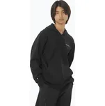 Pánská mikina Salomon Logo Full Zip Hoodie deep black