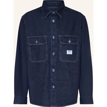 Pánská košile Hugo Pánská Džínová Košile Ebolt, tmavě modrá, 40