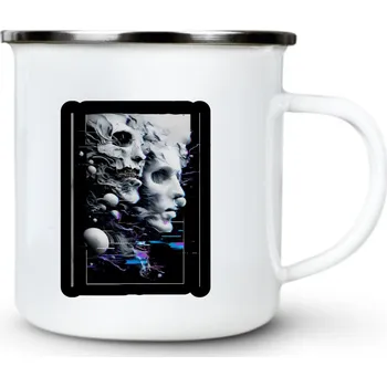 Hlubina mysli - Plechový hrnek VELKÝ 400ml (500 ml po okraj) - 400 ml