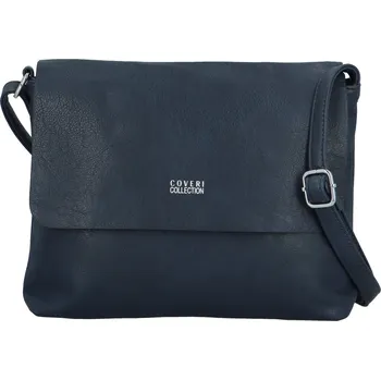 Kabelka Stylová dámská koženková crossbody kabelka Annalotte, tmavě modrá