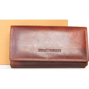 Peněženka Masivní celokožená tmavěhnědá peněženka Bull Burry + RFID