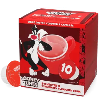 Káva Looney Tunes | Sylvester's Strawberry - Počet kapslí pro Dolce Gusto: 10