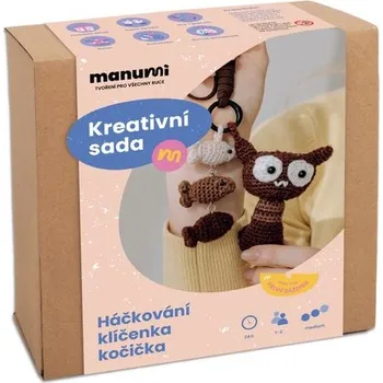 kreativní sada Manumi kreativní sada na háčkování přívěsku Kočička