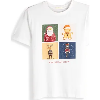 Dámské tričko GATE Bavlněné tričko s vánočním potiskem 40 625-1200/10