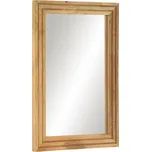 vidaXL Koupelnové zrcadlo 50 x 70 cm masivní hrubý mangovník a sklo