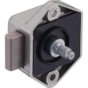 Příslušenství ke karavanu Nábytkový zámek Häfele Push-Lock Mini varianta matný nikl