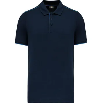 Pánská móda Kariban Pánské pracovní piqué polo "Day-to-Day" - S navy/light royal blue