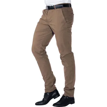 Pánské kalhoty Zapana Pánské hnědé chinos kalhoty Juan W33/L32