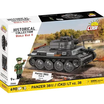 Stavebnice COBI Československý lehký tank Panzer 38 (t) / (ČKD) LT vz. 38 COBI 2666 - World War II 1:28